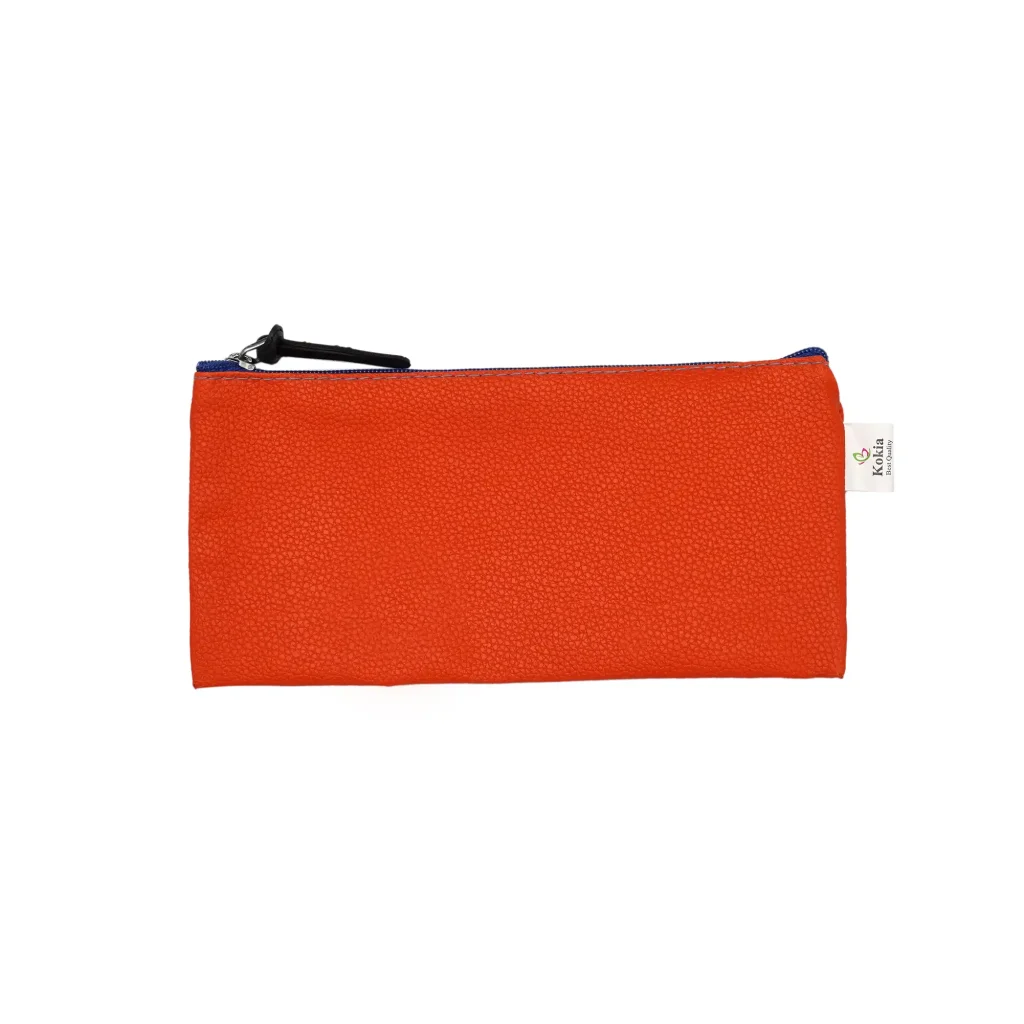 پوشه زیپ‌دار چرمی ملخی کوکیا کد 4011 